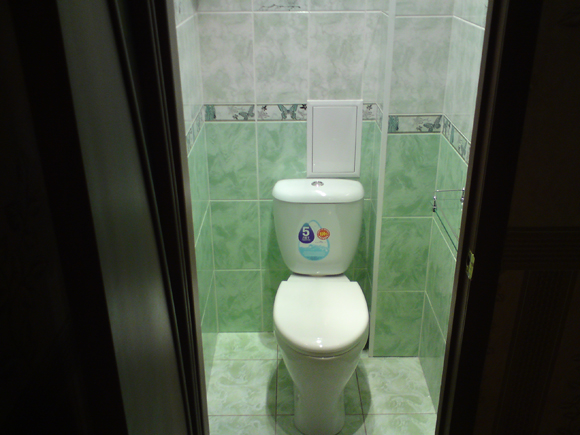 Укладка плитки в туалете в Минске